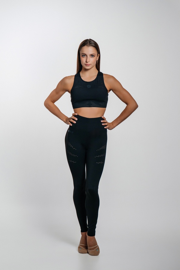 Леггинсы : WIN CODE с перфорированным тигриным принтом